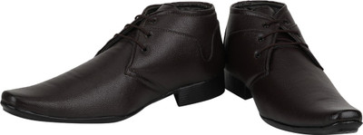 

Shockerrock Plain Lace Up For Men(Brown, Refined brown