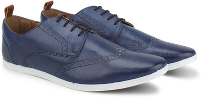 

Knotty Derby Knicker Brogue Derby Casuals For Men(Blue, Tan