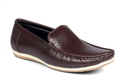 

Levanse Ventilated Driving Loafers For Men(Brown, Matte brown