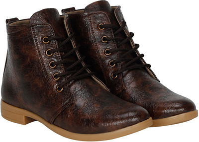 

Kraasa RockSolid Boots For Women(Brown
