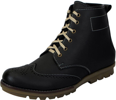 

FAUSTO High Ankle Boots For Men(Black