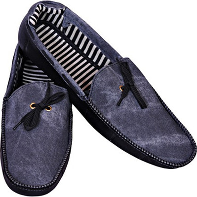 

Smoky Black Denim Ribbon Party Wear For Men(Black