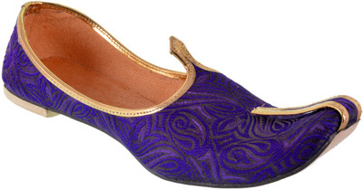 

DFR Purple Aambi Designer Jutti Jutis For Men(Purple, 45;purple