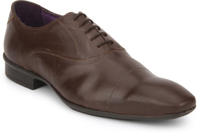 

Knotty Derby Toe Stitch Oxford Lace Up Shoes For Men(Brown