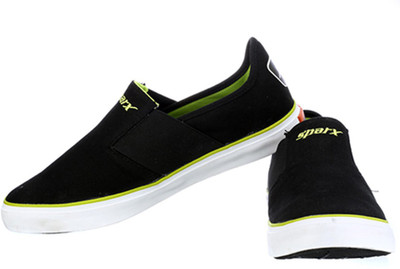 

Sparx Stylish Black Green Slip On Sneakers For Men(Black, Green