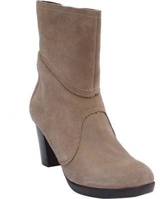 Salt N Pepper 12-305 TAUPE Boots For Women(Beige