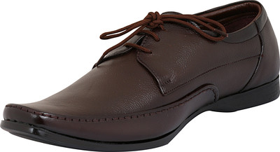 

Dokmen Cherry Brown Formal shoes for Men Lace Up For Men(Brown