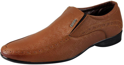 

FAUSTO Camel Men's Formal Slip On For Men(Brown)