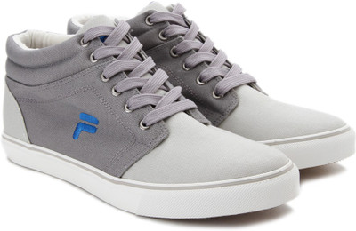 

Fila ALFIO Mid Ankle Canvas Shoes For Men(Multicolor, Lt gry/dk gry/blu