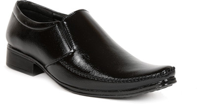 

Golden Sparrow Office Slip On Shoes For Men(Black