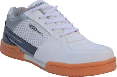 

Gowin Ultra Grip Badminton Shoes For Women(White, Grey), 12;white::gray