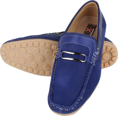 

Nexq Blue Loafers For Men(Blue)