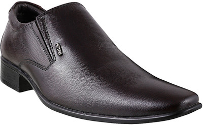 

Metro Men's Formal Slipons Slip On For Men(Brown, 12;brown