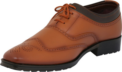 

Dokmen Tan Rust Formal shoes for Men Derby For Men(Tan