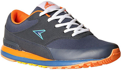 

Power by Bata Extreme Leather Running Shoes For Men(Blue, Orange