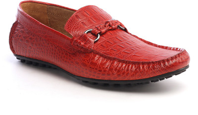 

Pavers England Genuine Leather Loafers For Men(Burgundy
