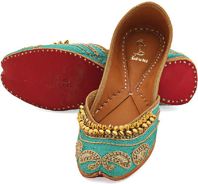 

Paduki Ethnic Footwear Jutis For Women(Blue