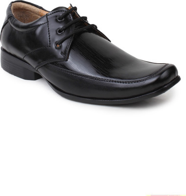 

Metrogue Black Lace Up Shoes For Men(Black