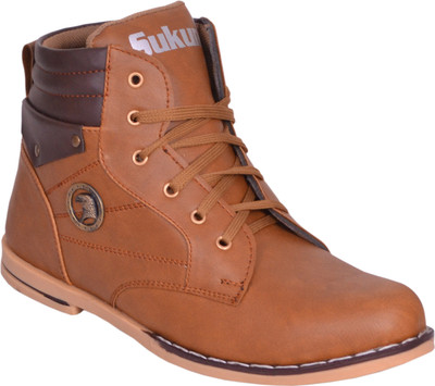 

Sukun Boots For Men(Brown, Beige