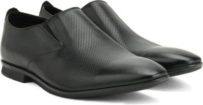 Clarks Kinver Step Black Leather Slip On