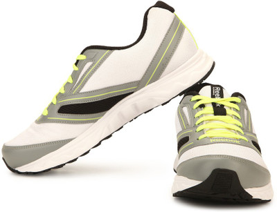 

REEBOK EXPLORE RUN Running Shoes For Men(White, Grey, White/flat grey/neon yllw