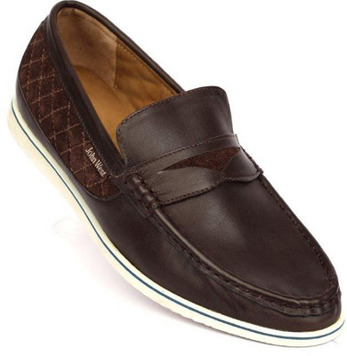 

John West Stroll Over Loafers For Men(Brown)