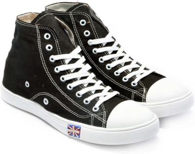 

Boysons lifestyle ankle Canvas Shoes For Men(Black, White