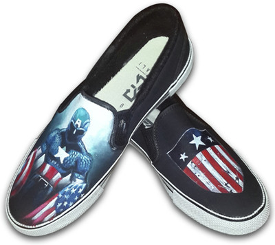 

F-Gali Captain America Casuals For Men(Black)