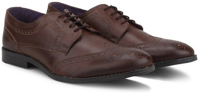 

Knotty Derby Oliver Wing Cap Brogue Corporate Casuals For Men(Brown