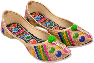 

Myra Punjabi Jutis For Women(Multicolor), Multicolour