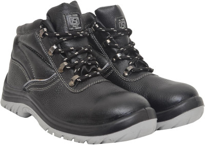 

Hillson Alien Safety Shoe with Steel Toe Cap ISI Marked Casuals For Men(Black, Grey
