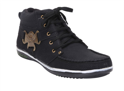 

Quarks Side Buckle Casual Shoes For Men(Black