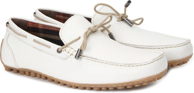 

WROGN Genuine Leather Loafers For Men(White