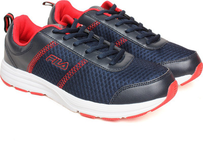 

Fila Running Shoes For Men(Black), A0blk/rd
