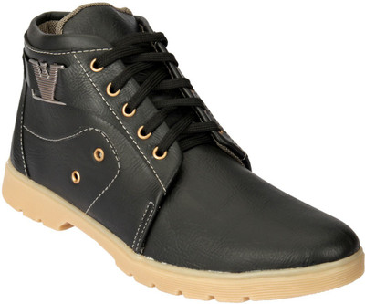 

Drivn Ankle Length Casual Sneakers For Men(Black