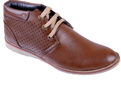 

Porcupine Laced Casuals Shoes For Men(Brown)