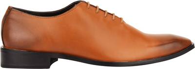 Brigit Corporate Shoe Tan Brown Lace Up
