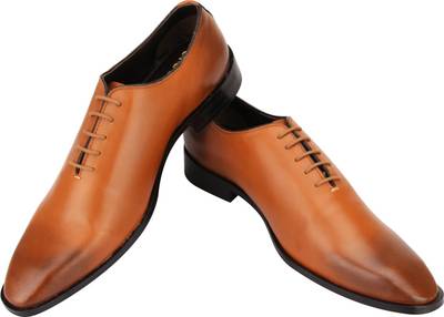 Brigit Corporate Shoe Tan Brown Lace Up