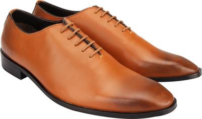 Brigit Corporate Shoe Tan Brown Lace Up