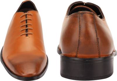 Brigit Corporate Shoe Tan Brown Lace Up