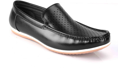 

Levanse Ventilated Driving Loafers For Men(Black, Matte black