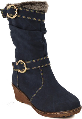 

Flat n Heels Boots For Women(Navy)
