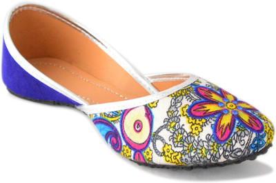 

Myra Abstract Mojaris For Women(Blue