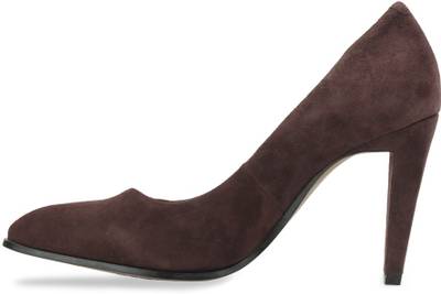 Clarks Azizi Poppy Burg Suede Slip On shoes