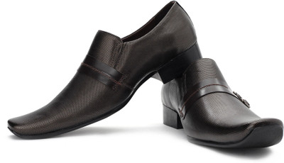 

Metro Formal Monk Strap Shoes For Men(Brown, 12;brown
