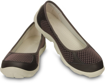 

Crocs Duet Busy Day Ballet Flat W Casuals For Women(Brown