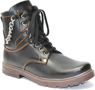 Guava Black Boots For Men(Black, 03;black