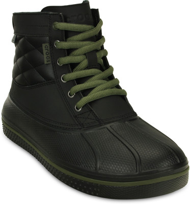 

Crocs AllCast Waterproof Duck Boot M Boots For Men(Black, Black/army green