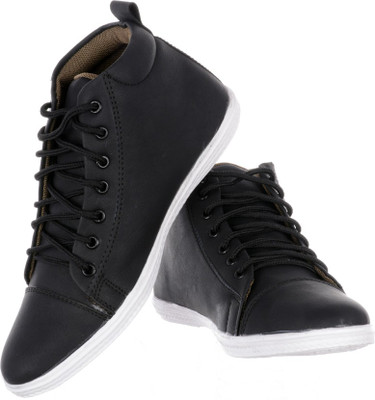 

Per Te Solo Littoria Men'S Synthetic Leather Sneakers For Men(Black