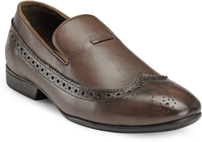 

Teakwood Slipons Loafers For Men(Brown